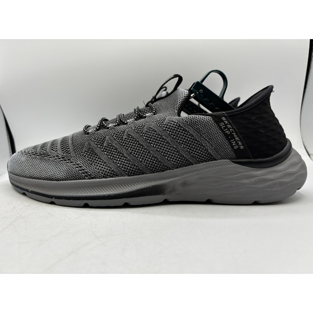 Skechers Garner Orton Slip Ins Men's Size 10.5 Gray Black Hands Free Memory Foam